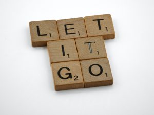Letter pieces that spell out Let It Go